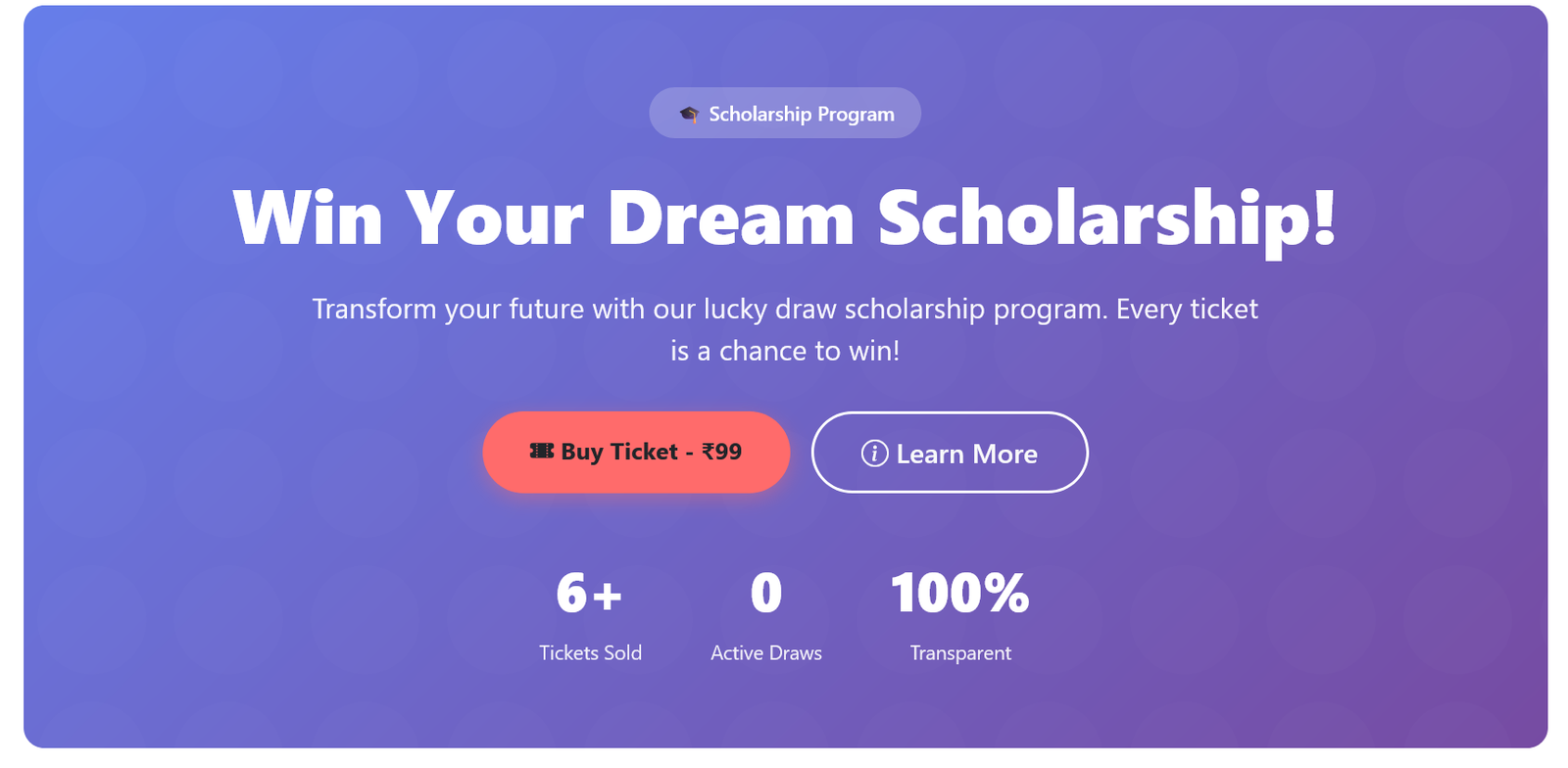Lucky Draw Scholarship Portal | Scholarship Management Portal